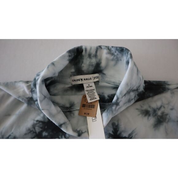Victoria Secret Pink x Chloe x Halle Women's Sz M Tie Dye Cropped Turtleneck - Picture 5 of 7